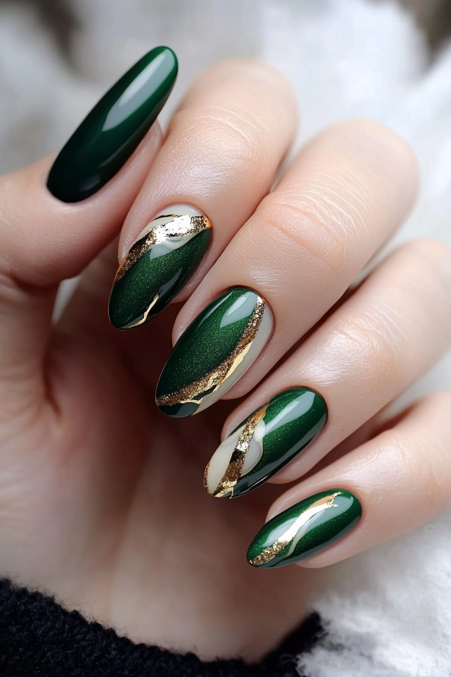 20. Emerald Envy (Colorful Nail Design Ideas) - Colorful Nail Design Ideas