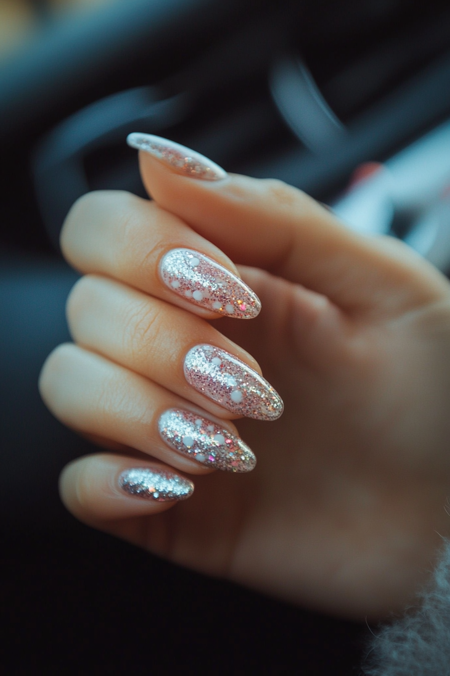 21. Rose Quartz Charm (Colorful Nail Design Ideas) - Colorful Nail Design Ideas