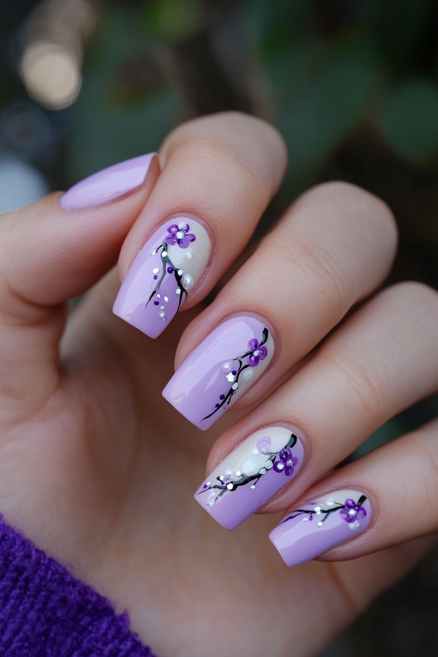 27. Lavender Whisper (Colorful Nail Design Ideas) - Colorful Nail Design Ideas