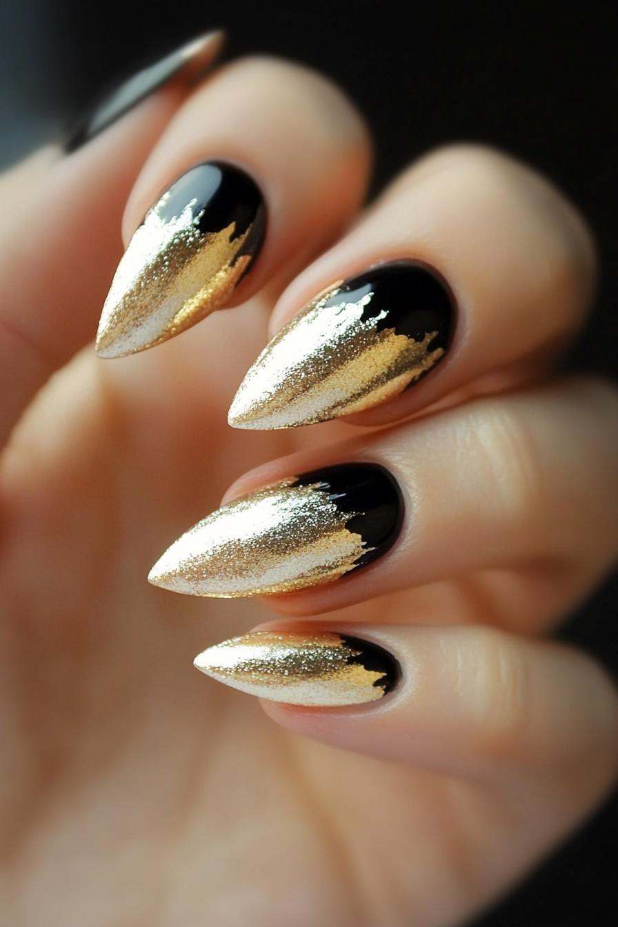 4. Shiny Metallic Tips (Fancy Nail Design Ideas) - Fancy Nail Design Ideas