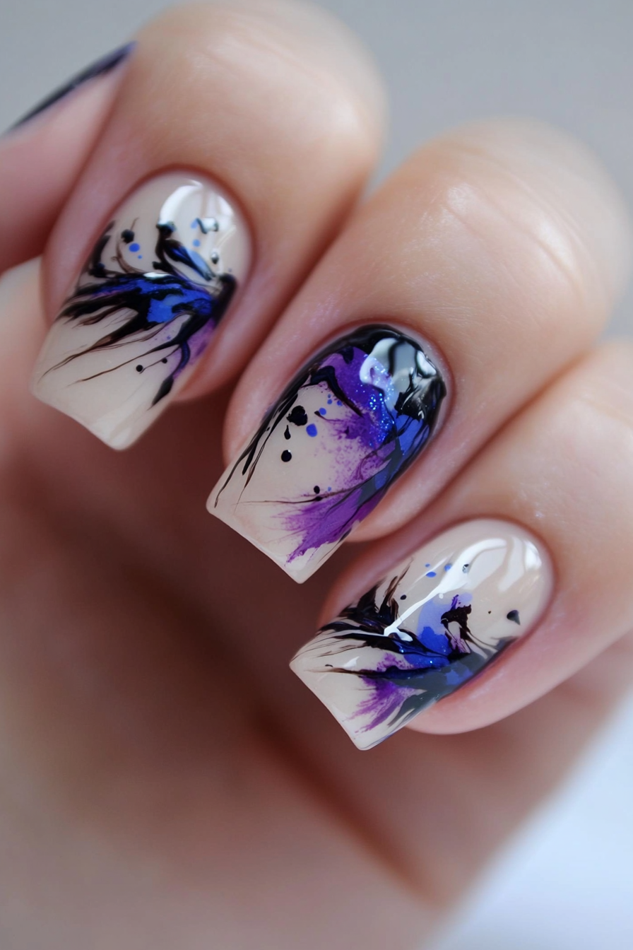14. Abstract Art (Fancy Nail Design Ideas) - Fancy Nail Design Ideas