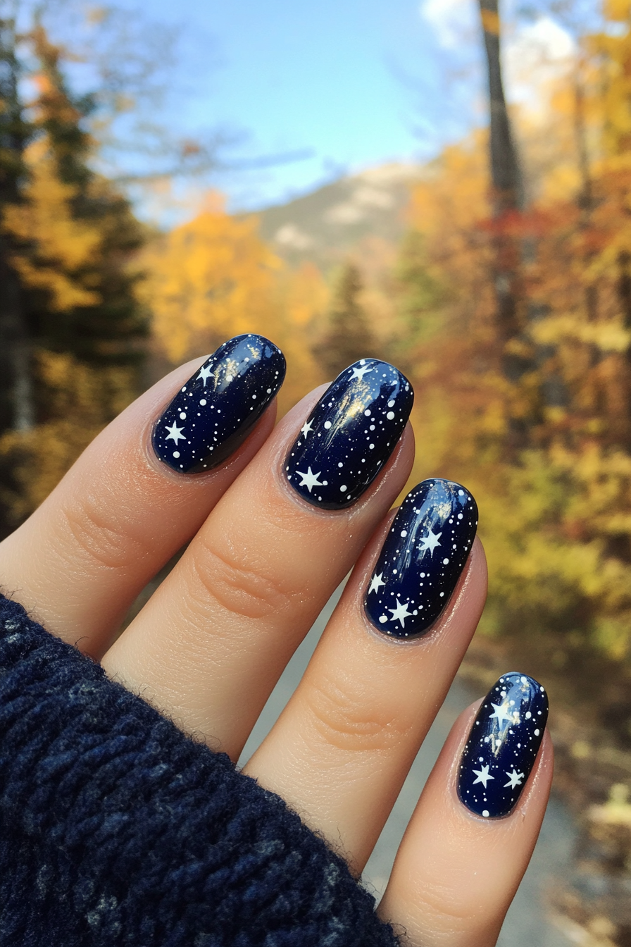 23. Galactic Stars (July 4Th Nail Design Ideas) - July 4Th Nail Design Ideas