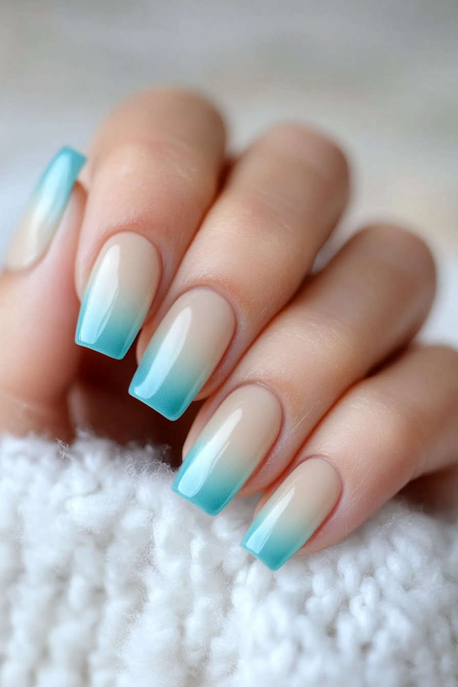 13. Breezy Blues (March Nail Design Ideas) - March Nail Design Ideas