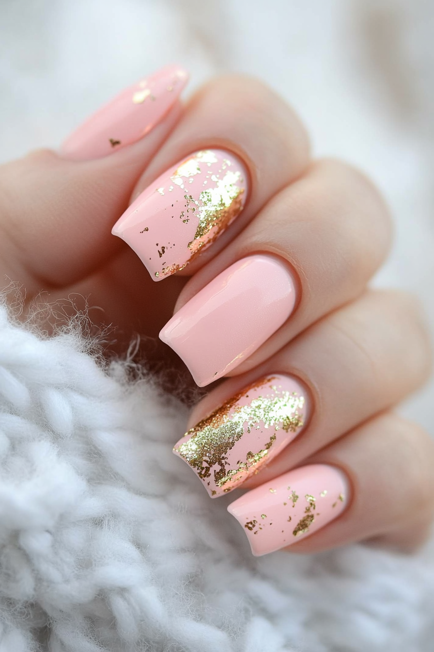 16. Peach Perfection (March Nail Design Ideas) - March Nail Design Ideas