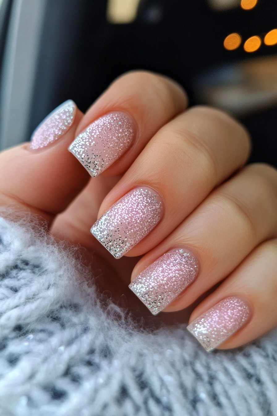 18. Sparkling Frost (March Nail Design Ideas) - March Nail Design Ideas