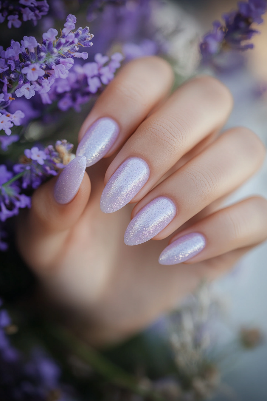 23. Lavender Mist (March Nail Design Ideas) - March Nail Design Ideas