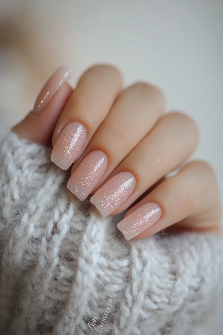 27. Spring Shimmer (March Nail Design Ideas) - March Nail Design Ideas