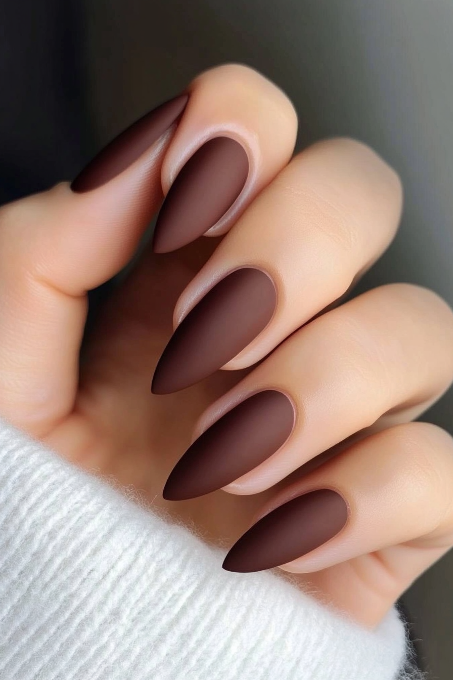 9. Cinnamon Matte (Matte Nail Design Ideas) - Matte Nail Design Ideas