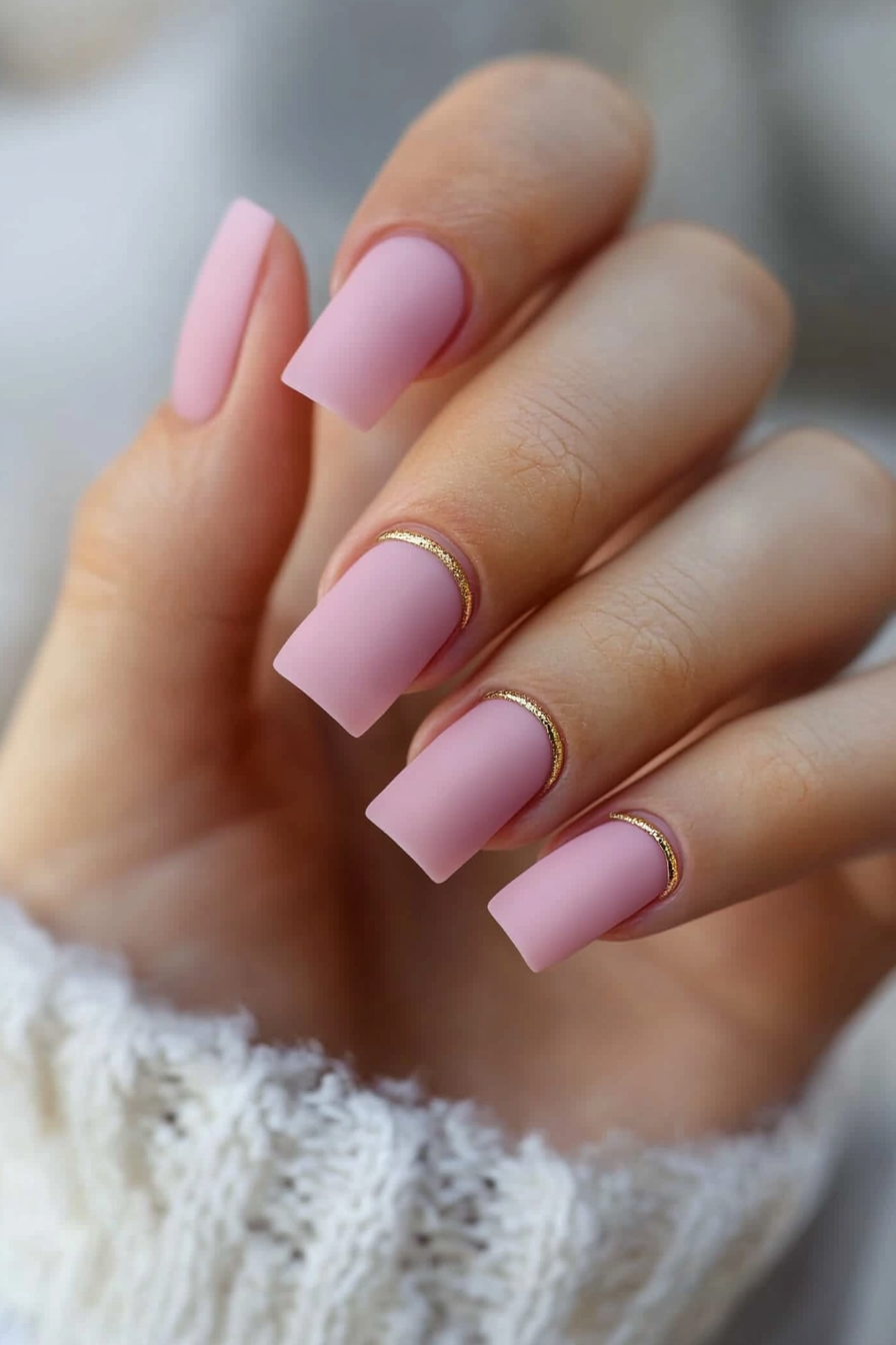 11. Dusty Rose Matte (Matte Nail Design Ideas) - Matte Nail Design Ideas