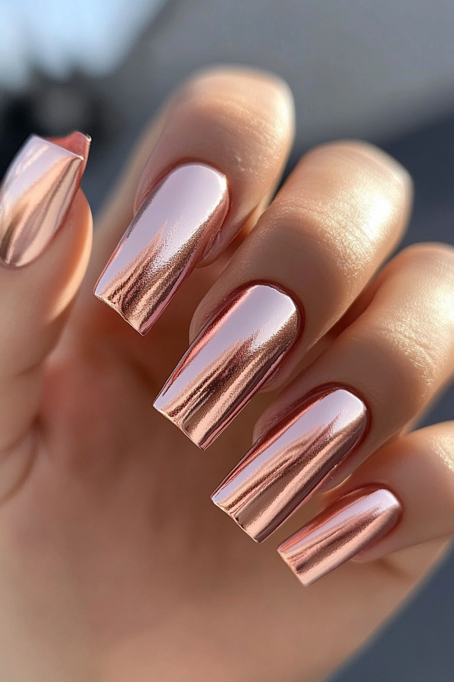 25. Rich Copper Matte (Matte Nail Design Ideas) - Matte Nail Design Ideas