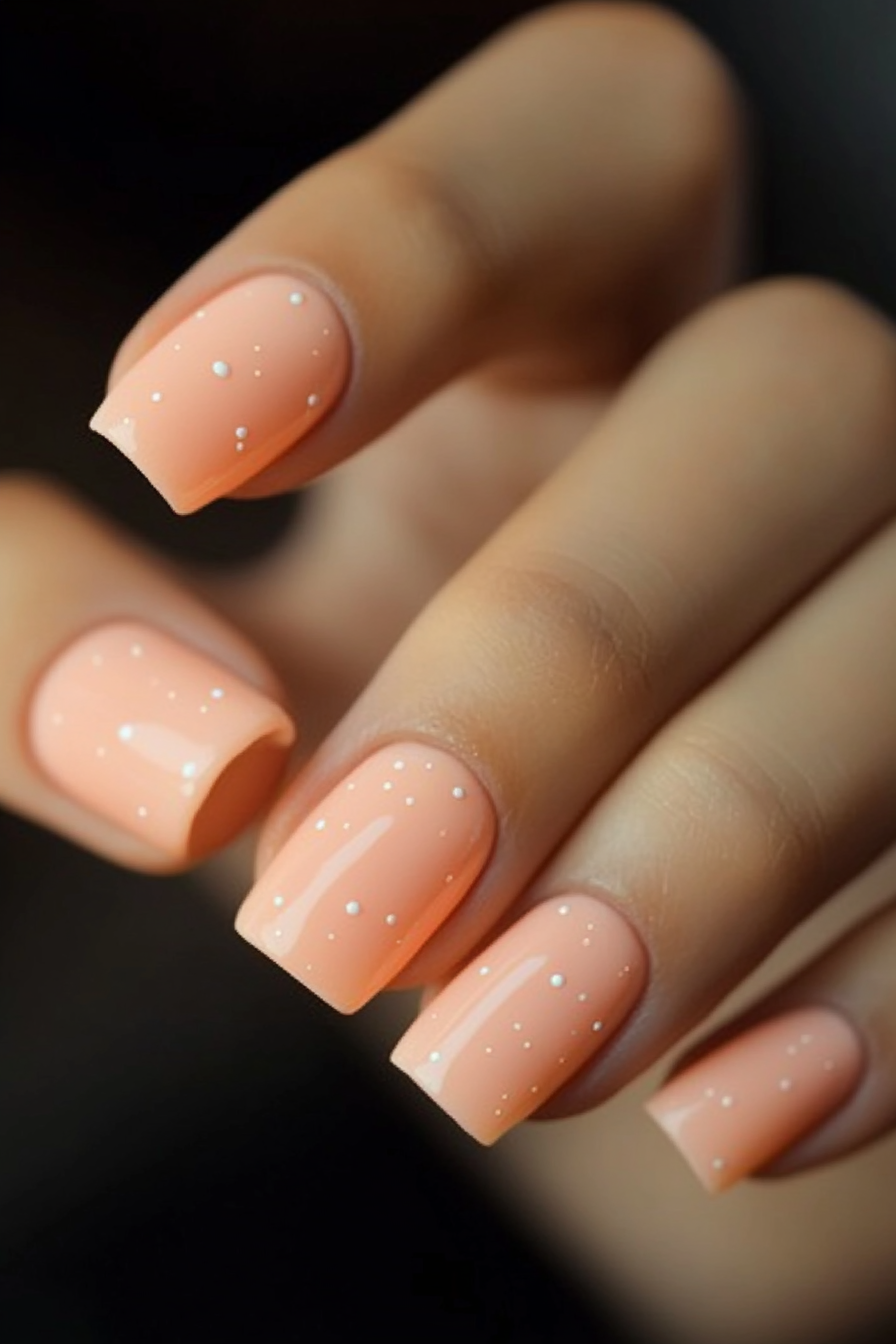 4. Peachy Perfection (Pastel Nail Design Ideas) - Pastel Nail Design Ideas