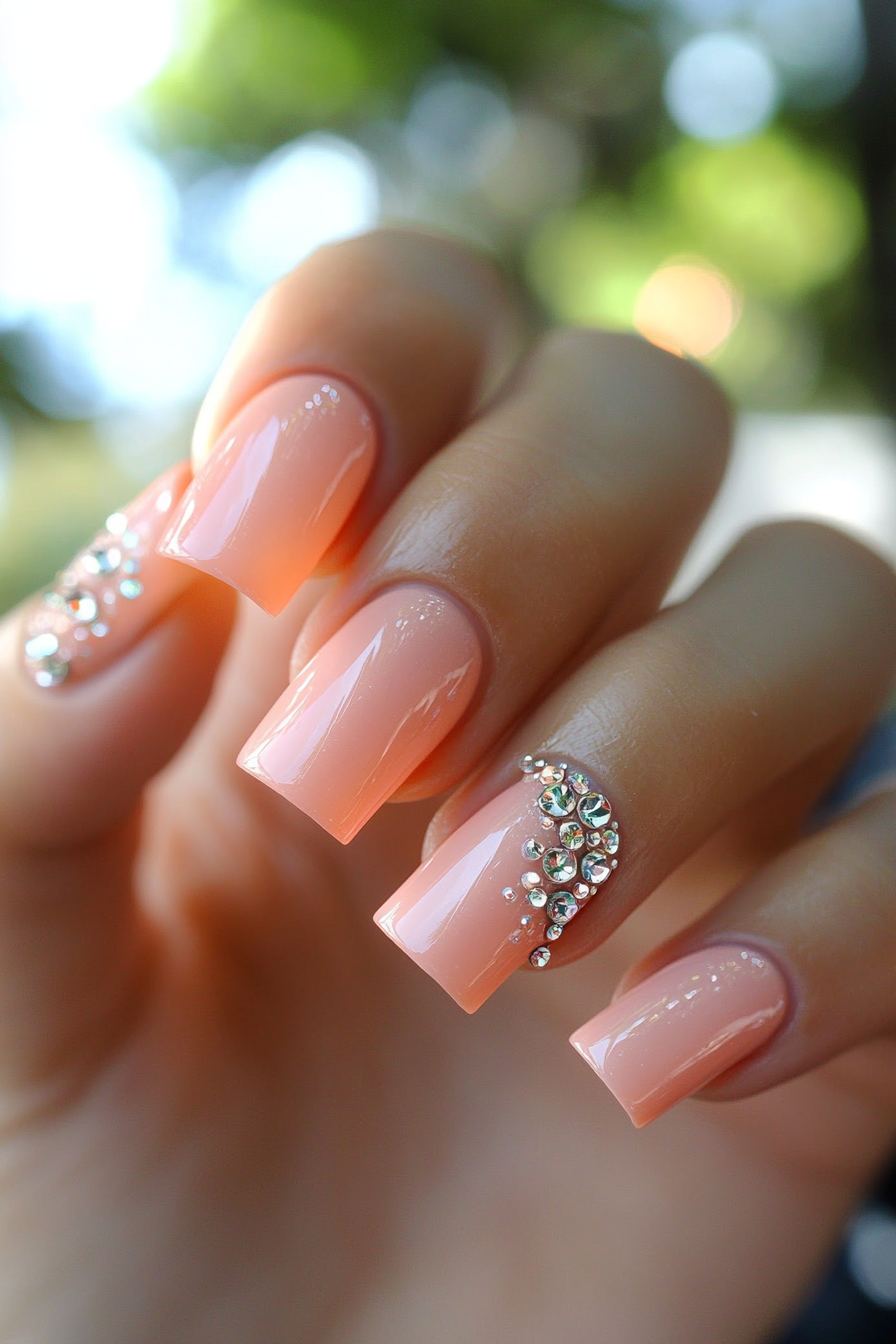 7. Soft Coral Elegance (Pastel Nail Design Ideas) - Pastel Nail Design Ideas
