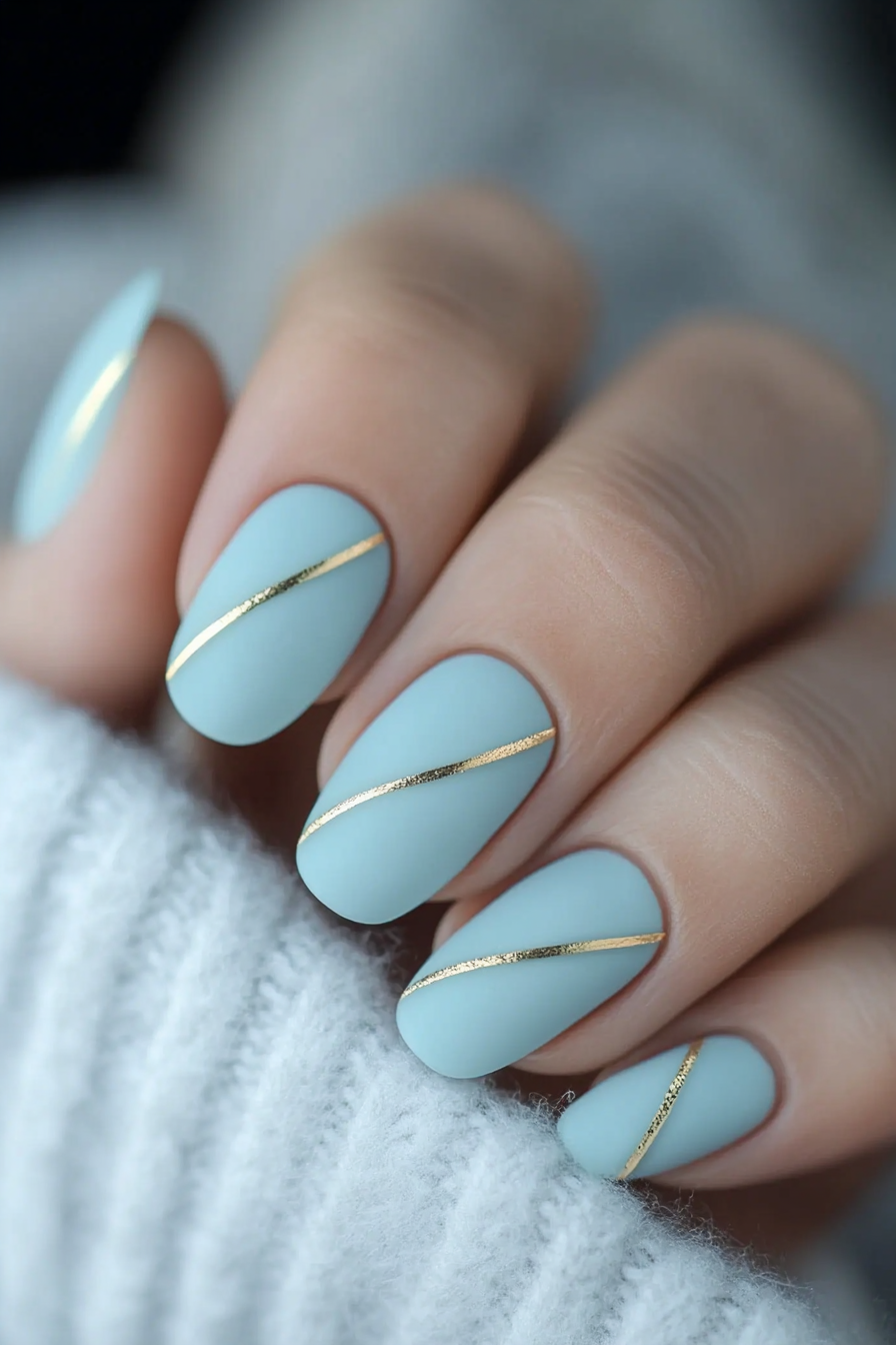 9. Sky Blue Serenity (Pastel Nail Design Ideas) - Pastel Nail Design Ideas