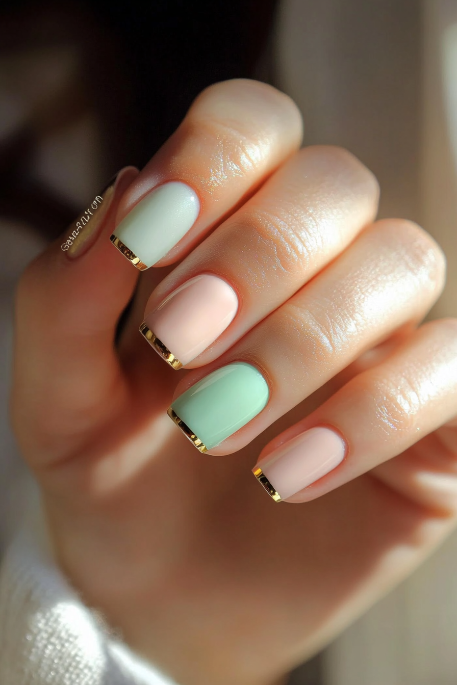 22. Pistachio Green Chic (Pastel Nail Design Ideas) - Pastel Nail Design Ideas