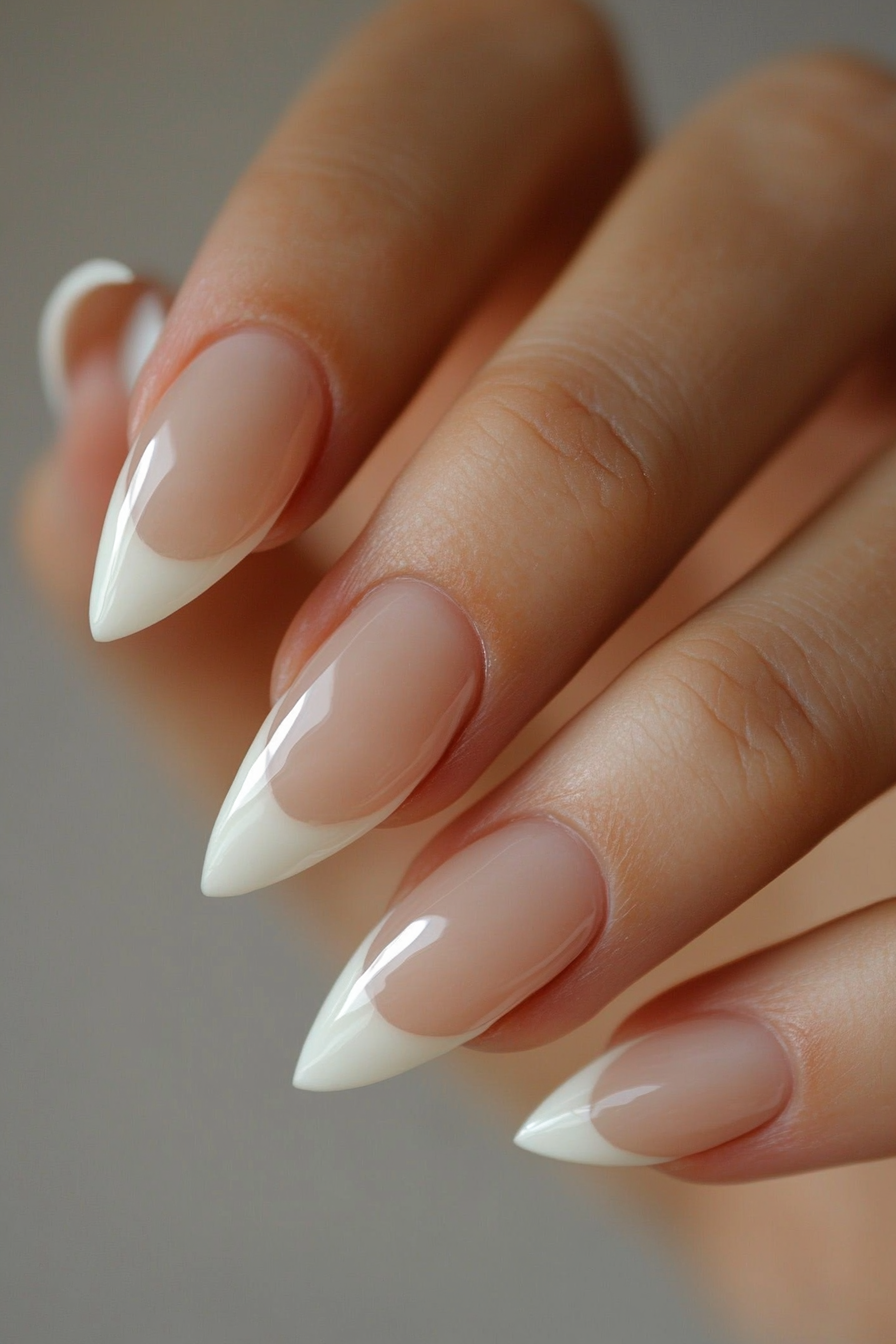 1. Retro French Tips (90S Nail Design Ideas) - 90S Nail Design Ideas