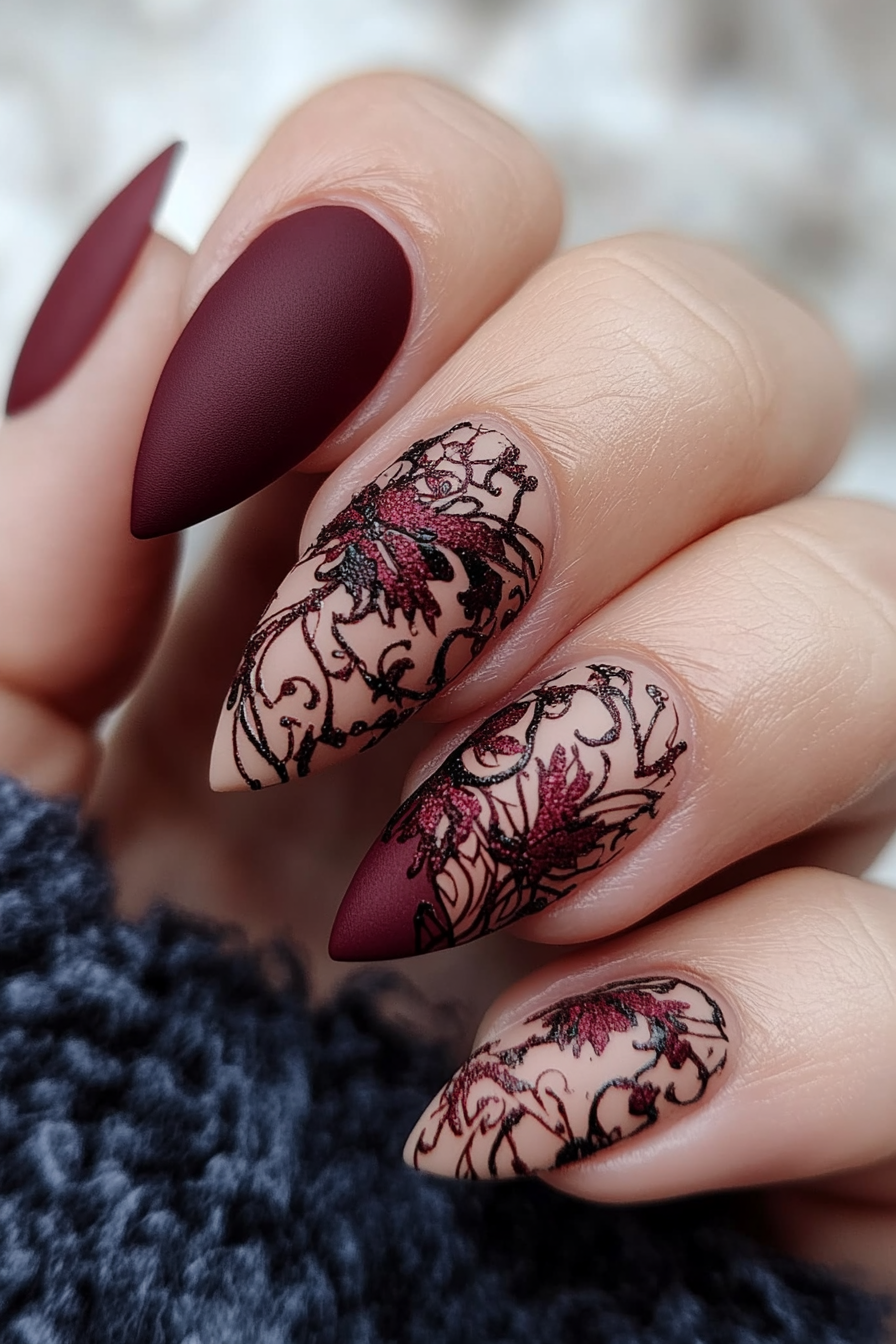 12. Matte Finish (90S Nail Design Ideas) - 90S Nail Design Ideas