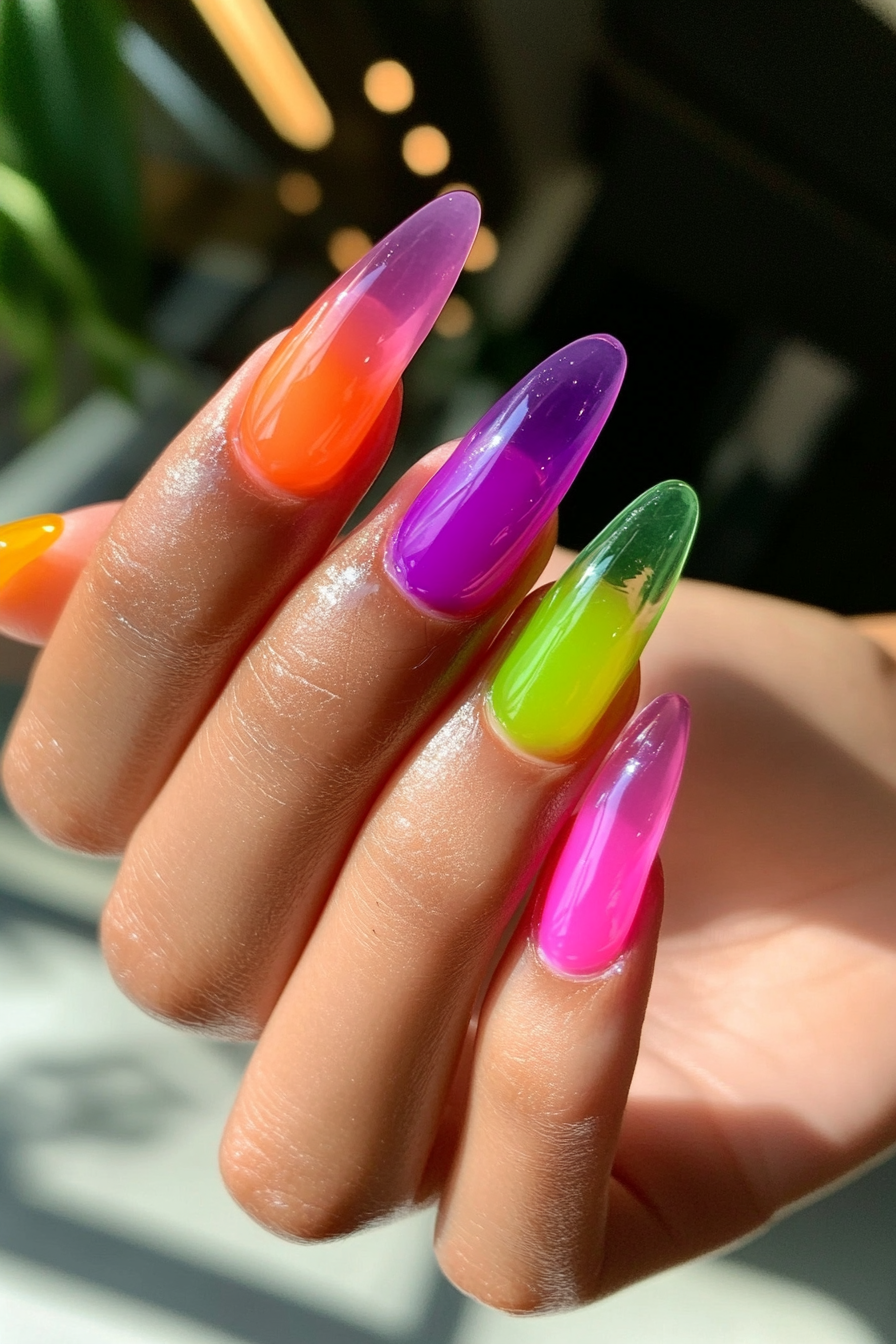 13. Jelly Nails (90S Nail Design Ideas) - 90S Nail Design Ideas