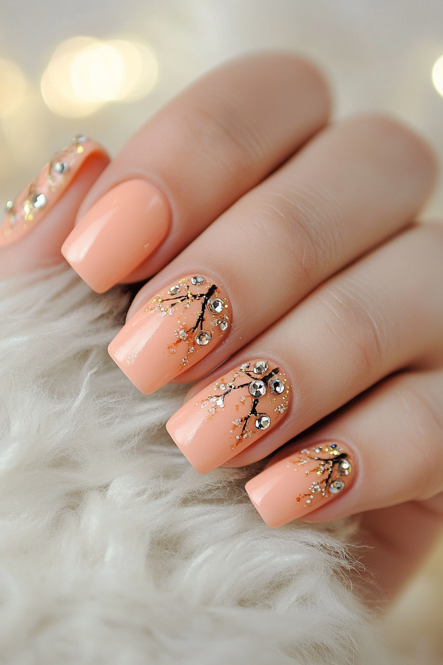 2. Peachy Perfection (April Nail Design Ideas) - April Nail Design Ideas
