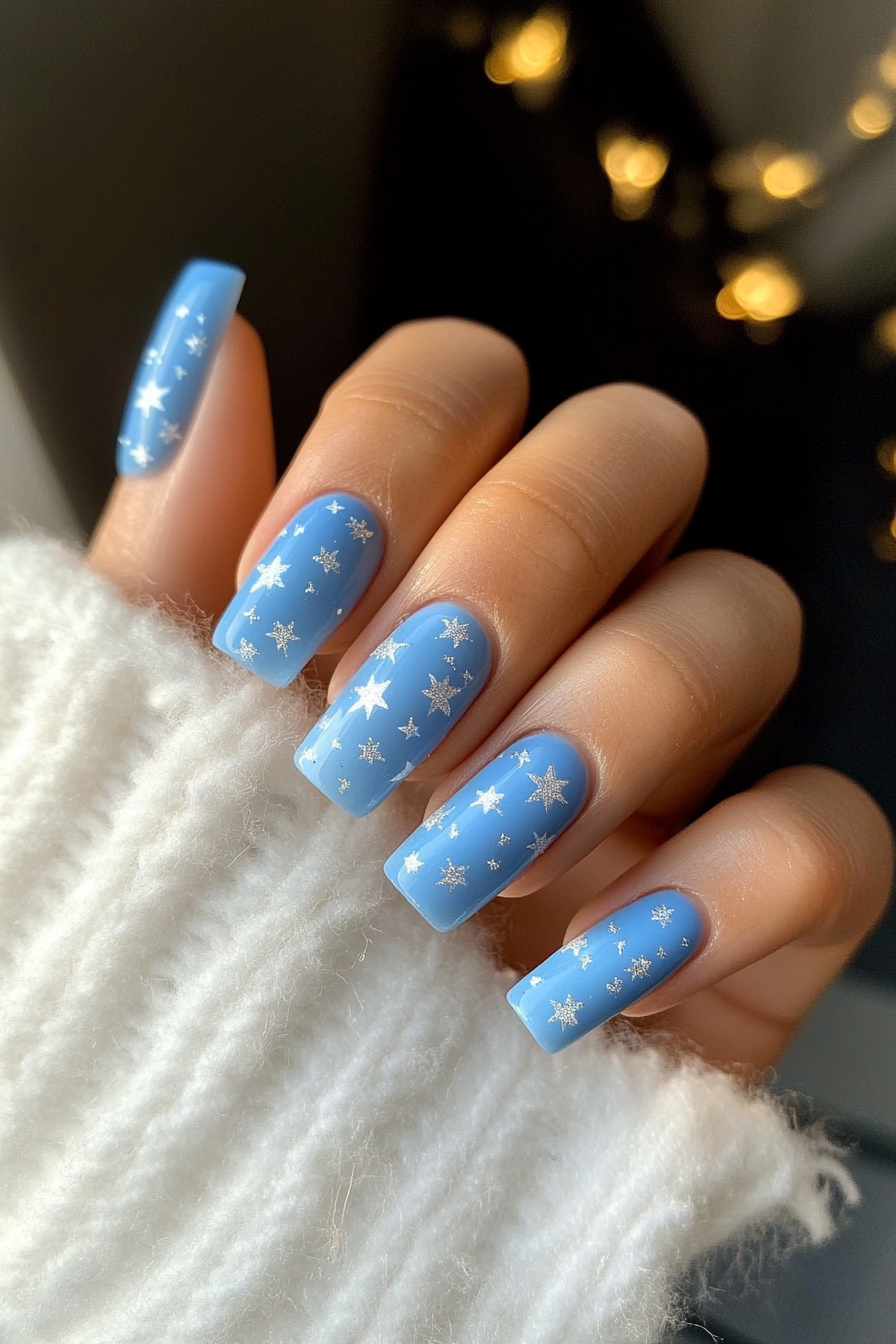 7. Soft Sky Blue (April Nail Design Ideas) - April Nail Design Ideas