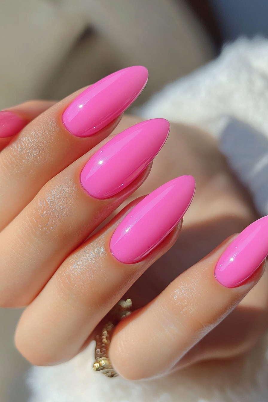 16. Bubblegum Pink (April Nail Design Ideas) - April Nail Design Ideas