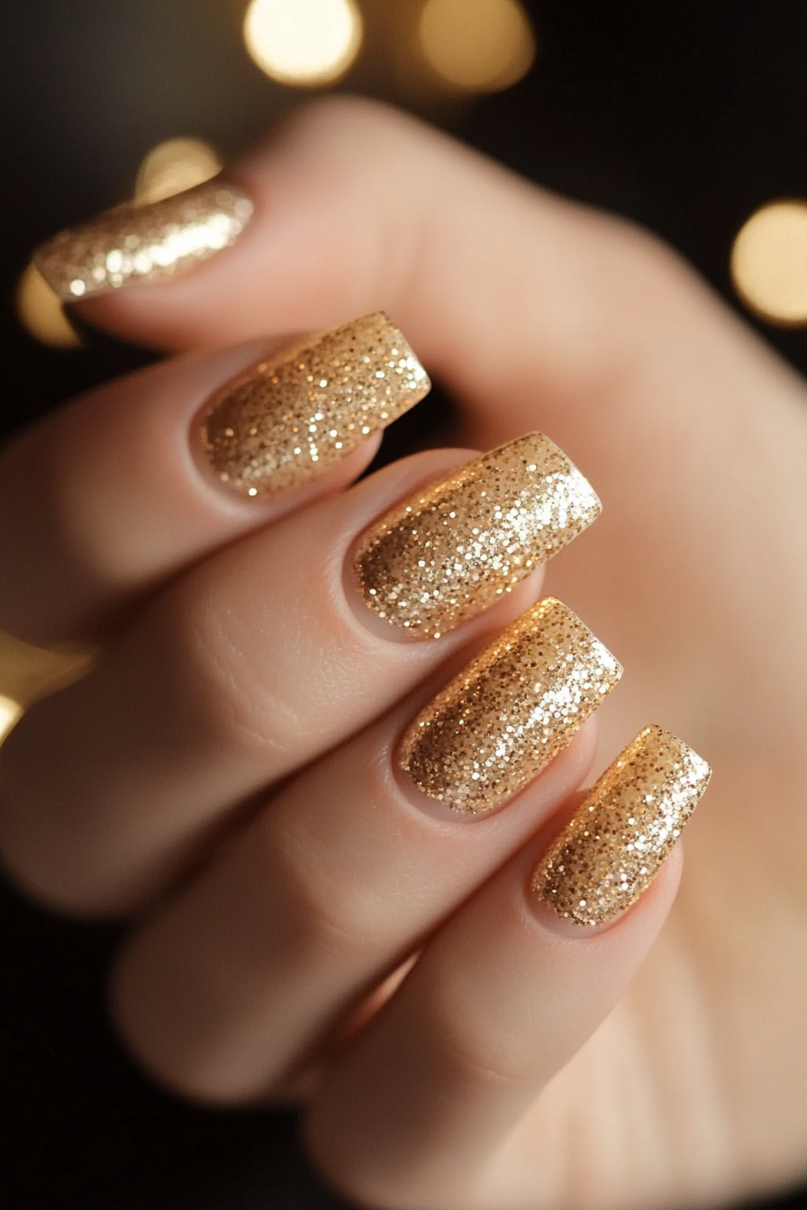 17. Golden Hues (April Nail Design Ideas) - April Nail Design Ideas