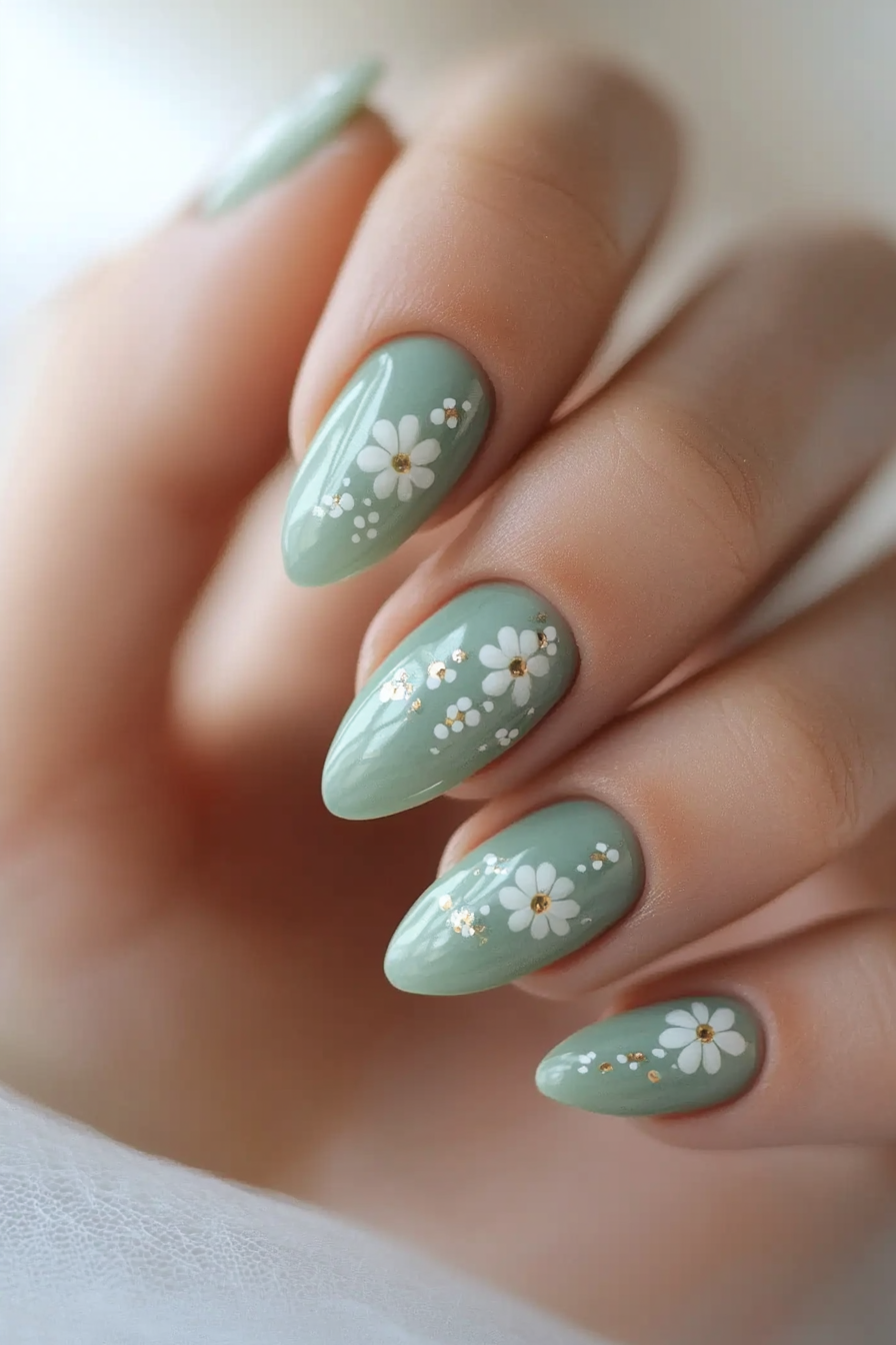 12. Minty Fresh (August Nail Design Ideas) - August Nail Design Ideas