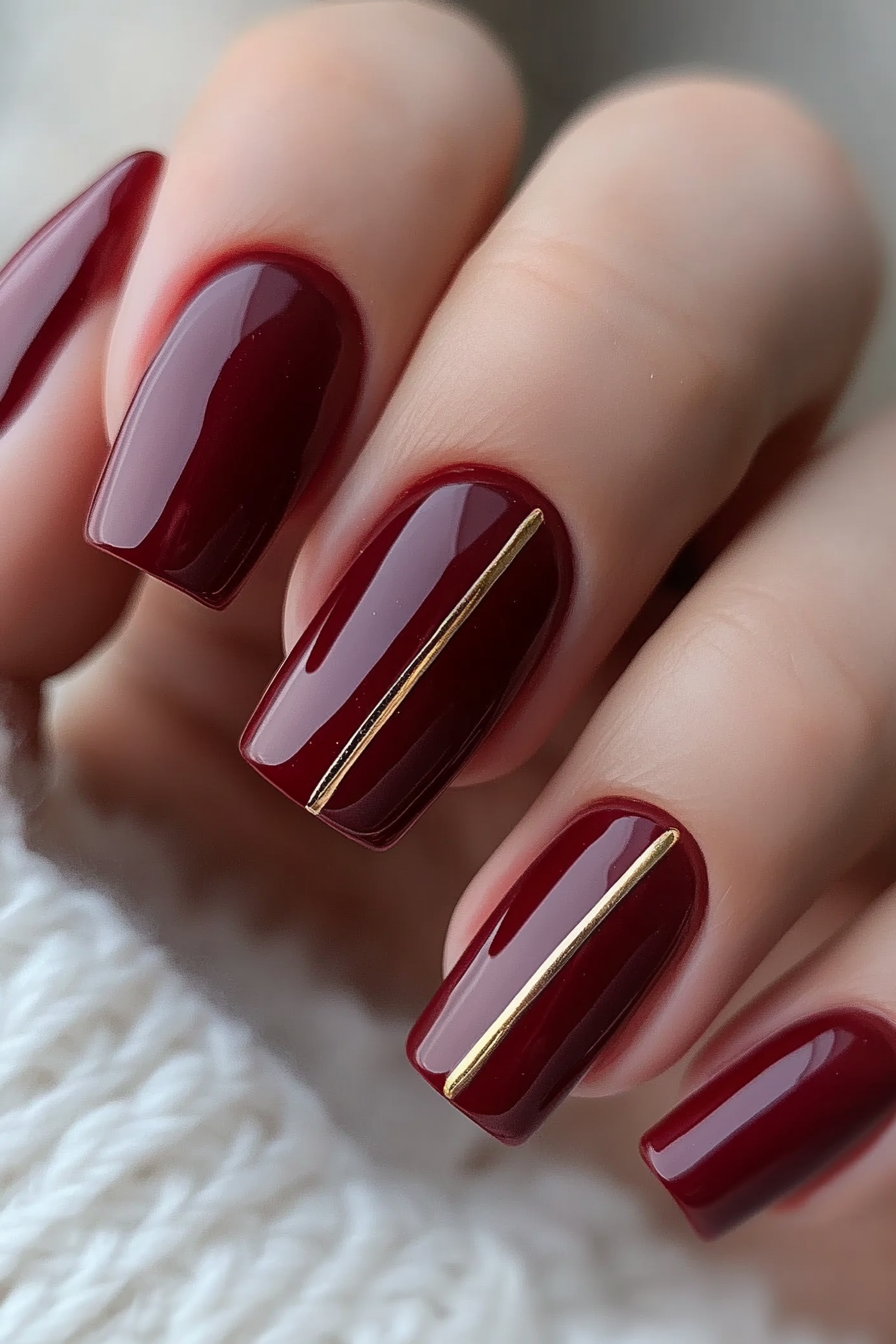 5. Cranberry Bliss (Autumn Nail Design Ideas) - Autumn Nail Design Ideas