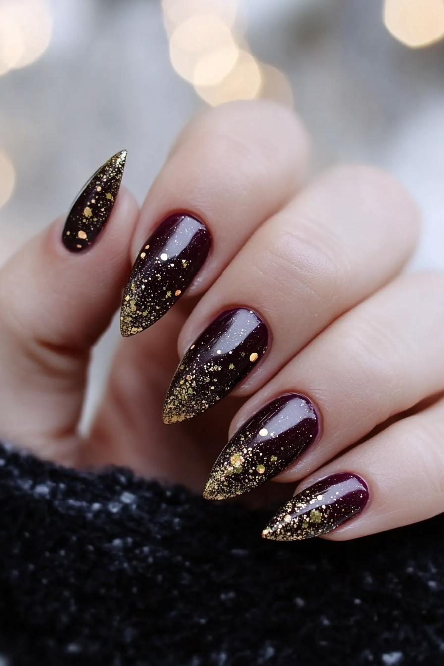 12. Midnight Harvest (Autumn Nail Design Ideas) - Autumn Nail Design Ideas