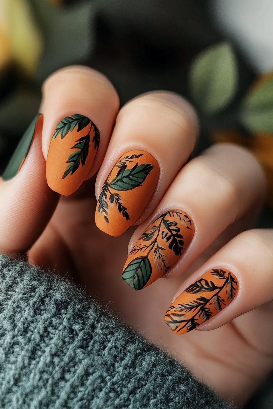 18. Harvest Spice (Autumn Nail Design Ideas) - Autumn Nail Design Ideas
