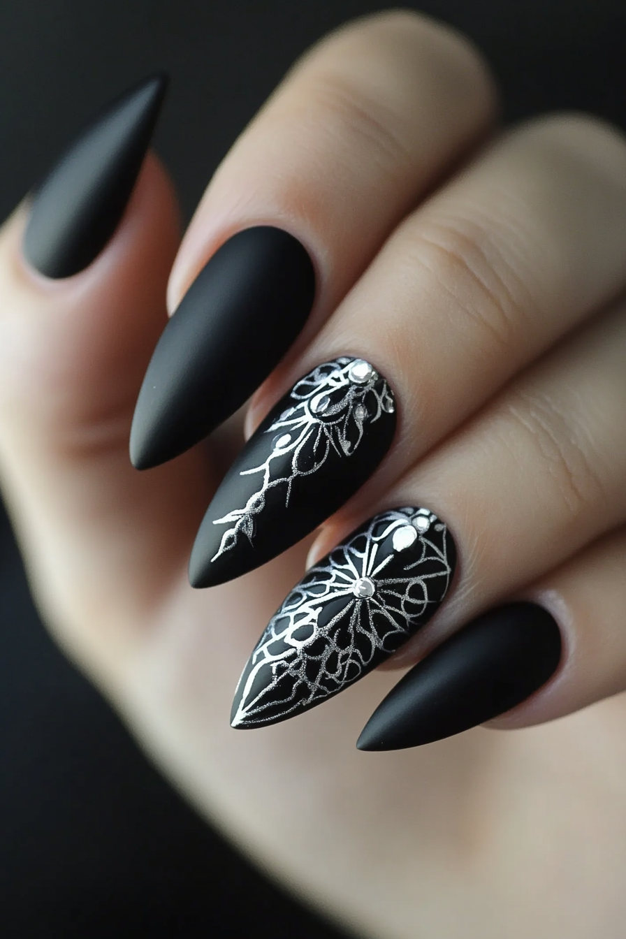 6. Matte Black Magic (Awesome Nail Design Ideas) - Awesome Nail Design Ideas