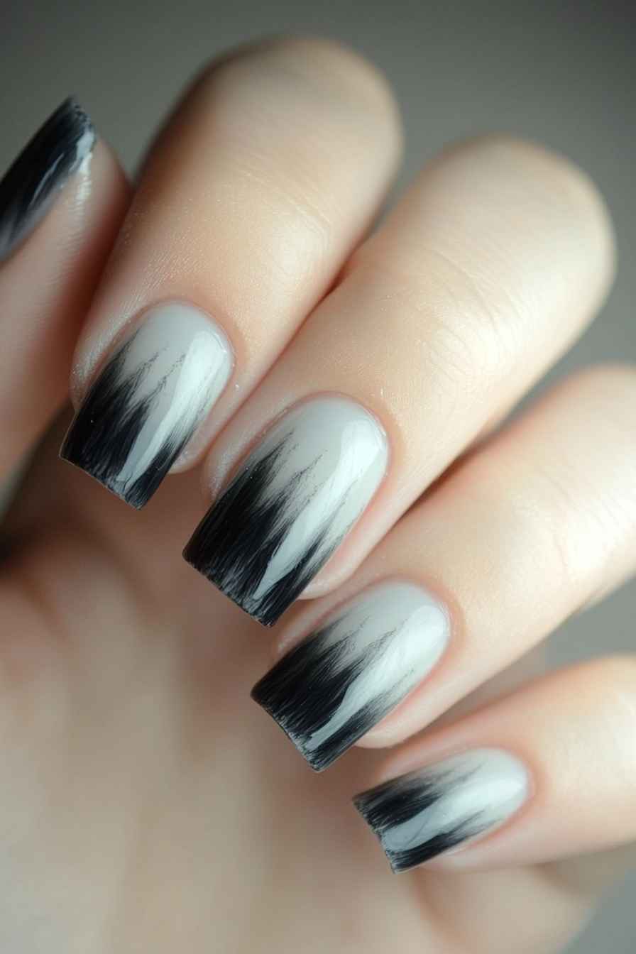 15. Smoky Grey Gradient (Awesome Nail Design Ideas) - Awesome Nail Design Ideas