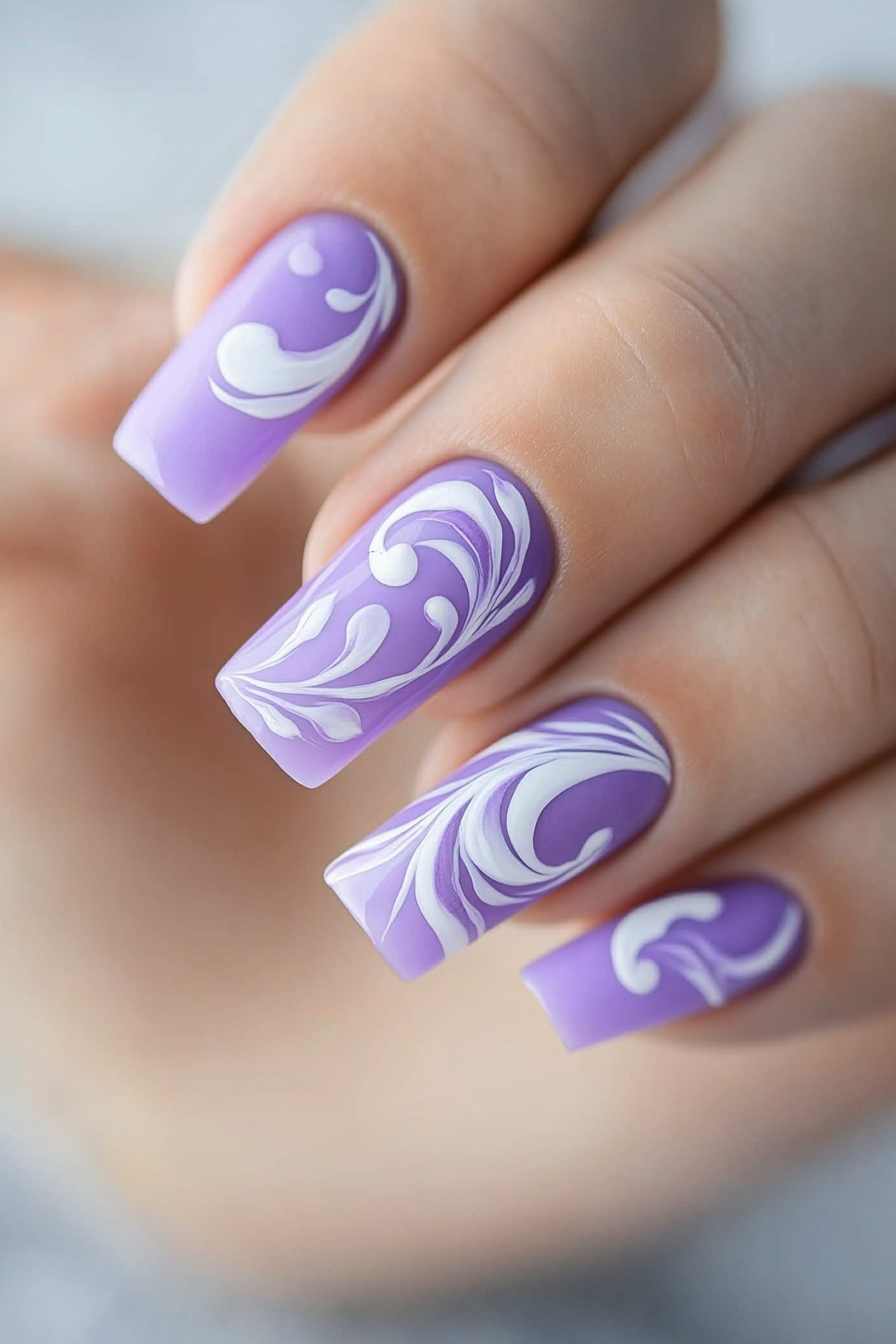 18. Lavender Dream (Awesome Nail Design Ideas) - Awesome Nail Design Ideas