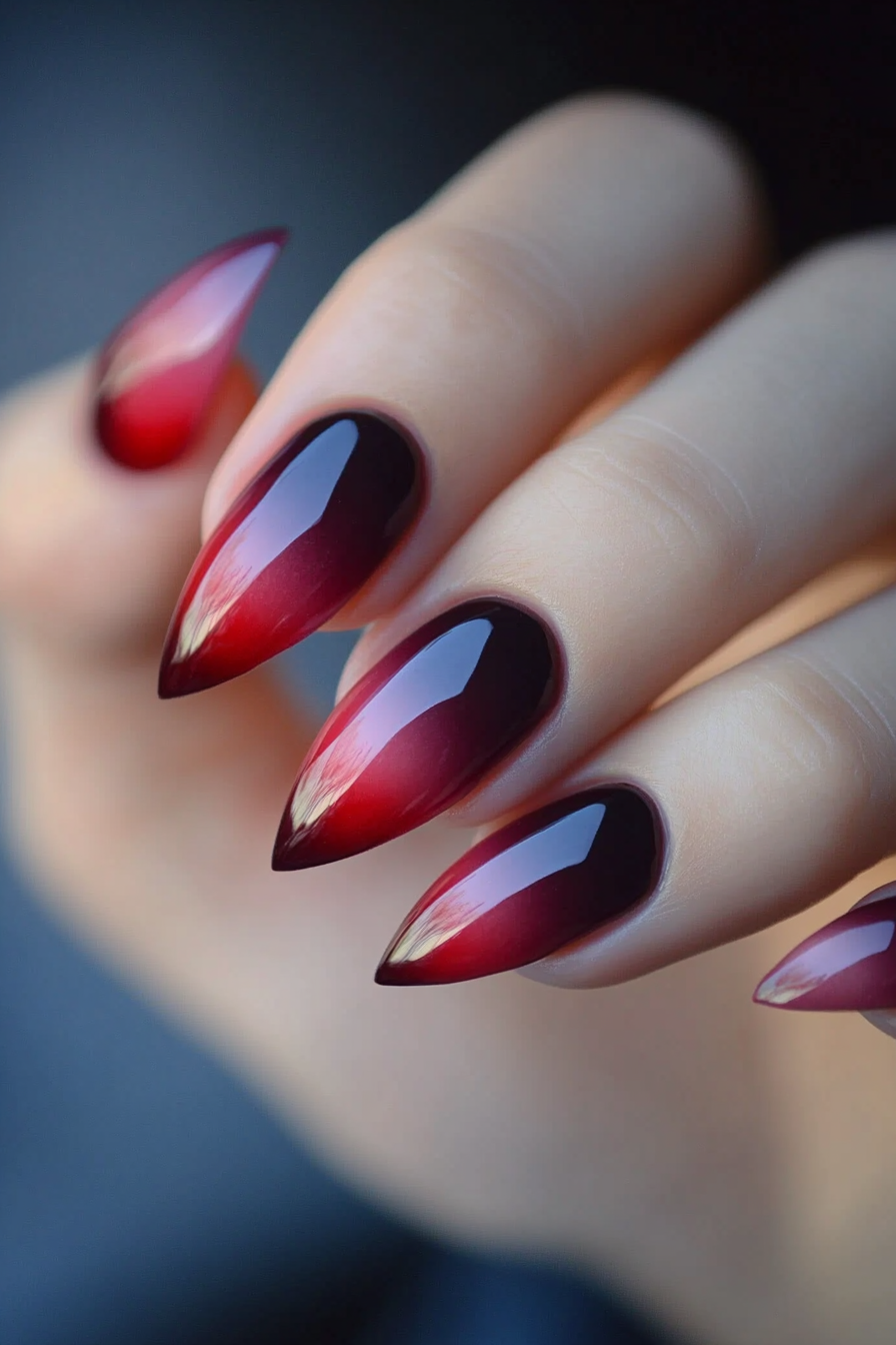 23. Vibrant Gradient Tips (Awesome Nail Design Ideas) - Awesome Nail Design Ideas