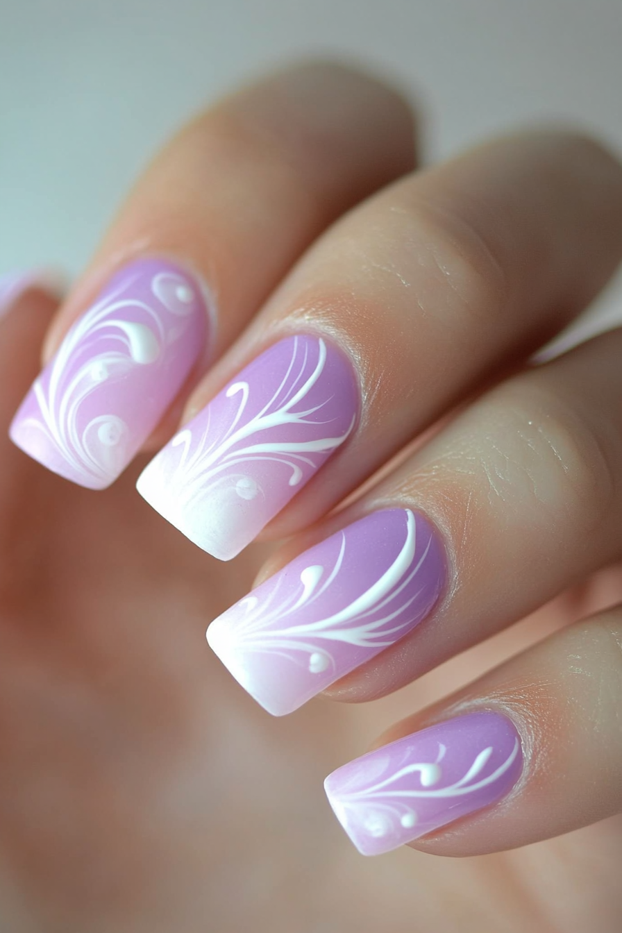 27. Whimsical Swirls (Awesome Nail Design Ideas) - Awesome Nail Design Ideas
